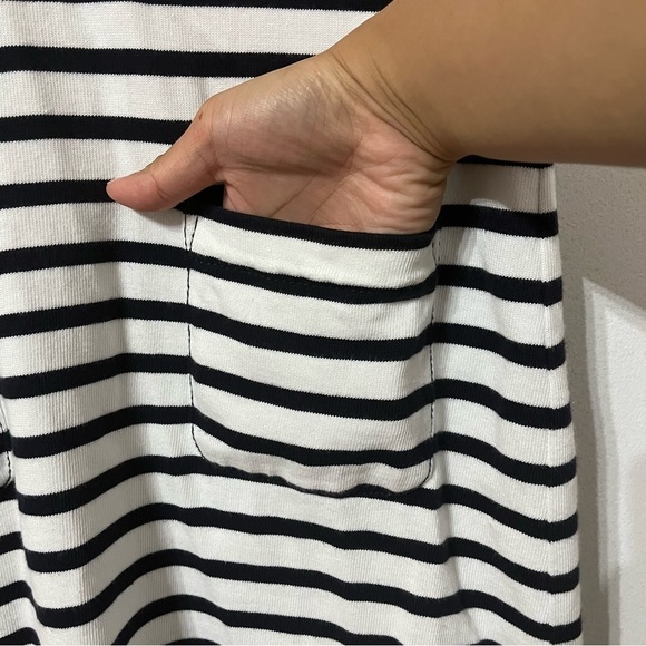 KATE SPADE Breton Lace Up Stripe Nautical Mini Dress Size XS - Picture 5 of 8